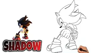 How To Draw SHADOW | Step By Step #shadowthehedgehog #drawing
