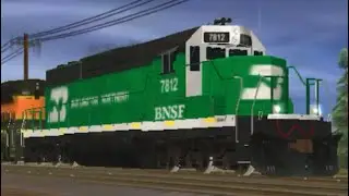 Chasing BN SD38-3 7812