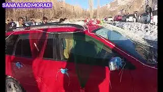 وای چه 😱عروسی بود در گمرک زیبا 🥰در این فصل زمستان 🥶