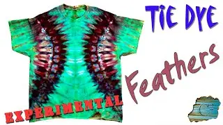 Tie Dye:  Feathers [Vertical, HWI, Ice Dye]