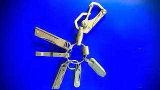 Титановый брелок Key Unity, карабин KK00, нож KK00, нож KK05, нож KK06.