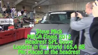 Showtime Electronics -  Checking out Steve Mick's Loudest Headrest SPL Vehicle at MECA