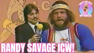 Рэнди Сэвидж и Ронни Гарвин рекламируют свои товары в ICW Wrestling
