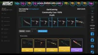 CSGOLIVE / 100% Profit with CASE CREATOR / Get SKINS or take your money back. Check it NOW