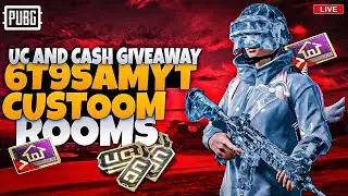 🔴 PUBG MOBILE CUSTOM ROOM LIVE 🎮| UC & CASH GIVEAWAY🎁| ROOM ID & PASSWORD | NONSTOP FUN🔥| 6T9 SAM YT