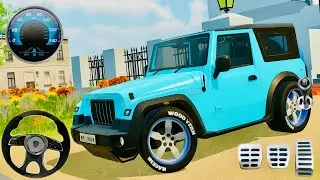 New Indian Jeep 4x4 Modified Driving 2025| Open World Car Gets Stuck on Containers.