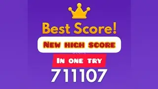 Block blast new high score 711107 in one try  classic mode #blockblast  #gaming #puzzle 