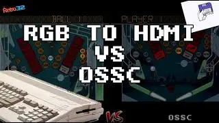 Amiga 500 - RGB to HDMI Adapter vs OSSC Comparison - Side by Side