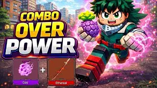 👉 COMBO OVER POWER 😱 | FRUTA G&Aacute;S + ESPADA ET&Eacute;REO (KING LEGACY)