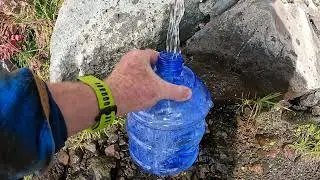 Clean fresh mountain spring water
