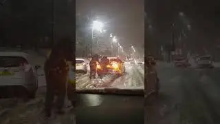 Going to Home from City Center to Soho Road by Uber || Road is closed during #snowblizzard