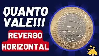 MOEDA VALIOSA DE 1 REAL 2018, QUANTO VALE NO REVERSO HORIZONTAL PARA DIREITA.