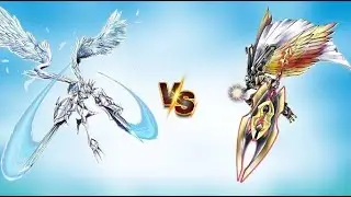 Omegamon Merciful Mode  vs Alphamon Ouryuken Awaken