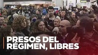 Los cinco espa&ntilde;oles liberados en Venezuela llegan a Madrid