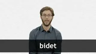 How to pronounce BIDET in French