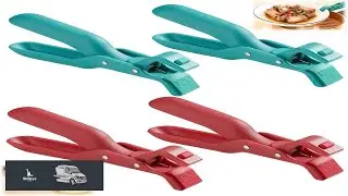 4PCS Hot Plate Gripper Tongs Multi Function Anti Scald Bowl Clip Silicone Non Slip Hot Dish