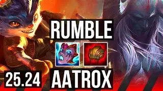 RUMBLE vs AATROX (TOP) | KR Challenger | 25.24