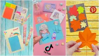 14 DIY &ndash; VIRAL TIK TOK und PINTEREST PAPIERBASTELN &ndash; SCHULMATERIAL und mehr..