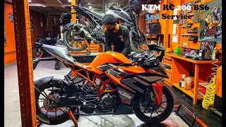 KTM RC 200 Bs6 3rd Service | KTM MAYAPURI WEST DELHI SERVICE | Fun Day😇😇