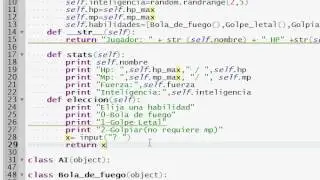 Programacion Python 36 : Juego Objetos Parte 5 (metodo eleccion)
