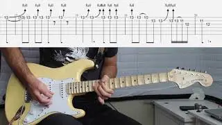 Deep Purple - Smoke on the Water live on BBC guitar solo lesson