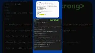 inline HTML tags 