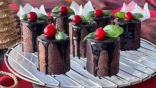 Chocolate Mini Cakes l Holiday  Desert Idea l  Шоколадные пирожные l  Новогодний десерт