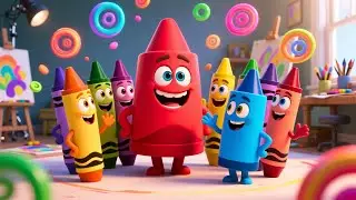 The Talking Crayon Box 🖍️🎨 | Fun Kids Learning Video | Preschool Educational Adventure