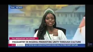 Miss West ADEEKO OMOTOYOSI 2nd Runner-up Miss One Nigeria on TVC News International