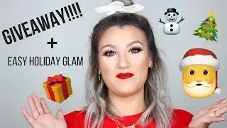 Easy Classic Holiday Glam Tutorial + GIVEAWAY!! I Loren Goldman