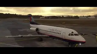 Canadian Regional F28 ||| Victoria Intl - Kelowna Intl ||| Full Flight ||| NDB Approach