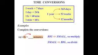 Year 6 Lessons 2015: Time Conversions
