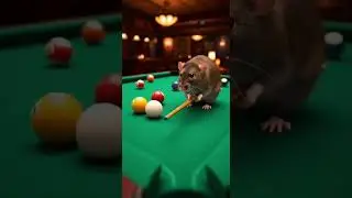 🐭🎱 A Rat Playing Pool Like a Pro 😱 | Unreal Animal Talent