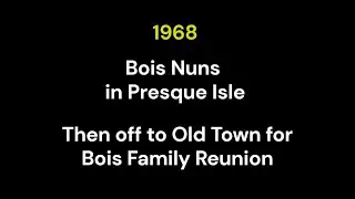 1968 Bois Family Reunion