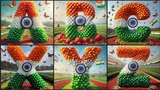 Celebrating the Indian Flag | Creative ABCD Designs #independenceday #abcd #republicday