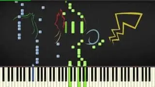 Pokemon - Theme Song (OP 1) - Piano tutorial (Synthesia)