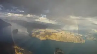 Paragliding Wanaka rainbows