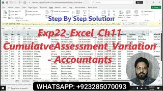 Exp22 Excel Chapter 11 Cumulative Assessment | Ch 11 Variation Accountants Explained