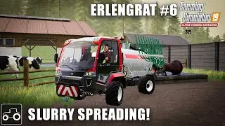 Spreading Slurry & Plowing A New Field, Erlengrat #6 Farming Simulator 19 Alpine Expansion Timelapse