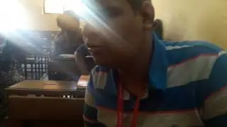 Blind talented boy with lovely voice... Studies in college by just listening to lectures...
