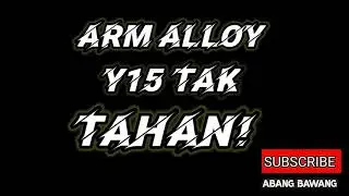 Arm alloy y15 terciduk/bengkok
