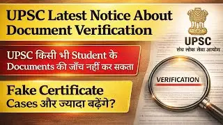 Big Change! UPSC Document Verification Rules | Who Is Answerable For Fake Certificates