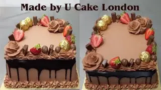 How to make a rich chocolate cake with strawberry 