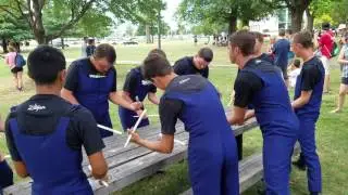 Troopers Snares drumming on a table 8-12-16