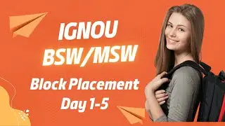 IGNOU MSW/BSW Block placement report/ day 1-5/#ignou/ #ignouuniversity /#ignou2023 #ignouassignment
