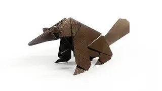 How to make a Paper Ant eater / [ORIGAMI]
