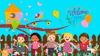 Spring story turtle🐢going picnic kids songs moral stories kindergarten activity art education nature