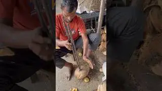 Most Unique Coconut Cutting Skills 😱 #shortsreels #coconut #cuttingskills