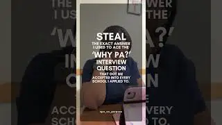 Why PA? Steal My Answer!