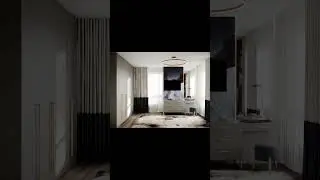 Спальня с синими акцентами в ЖК 